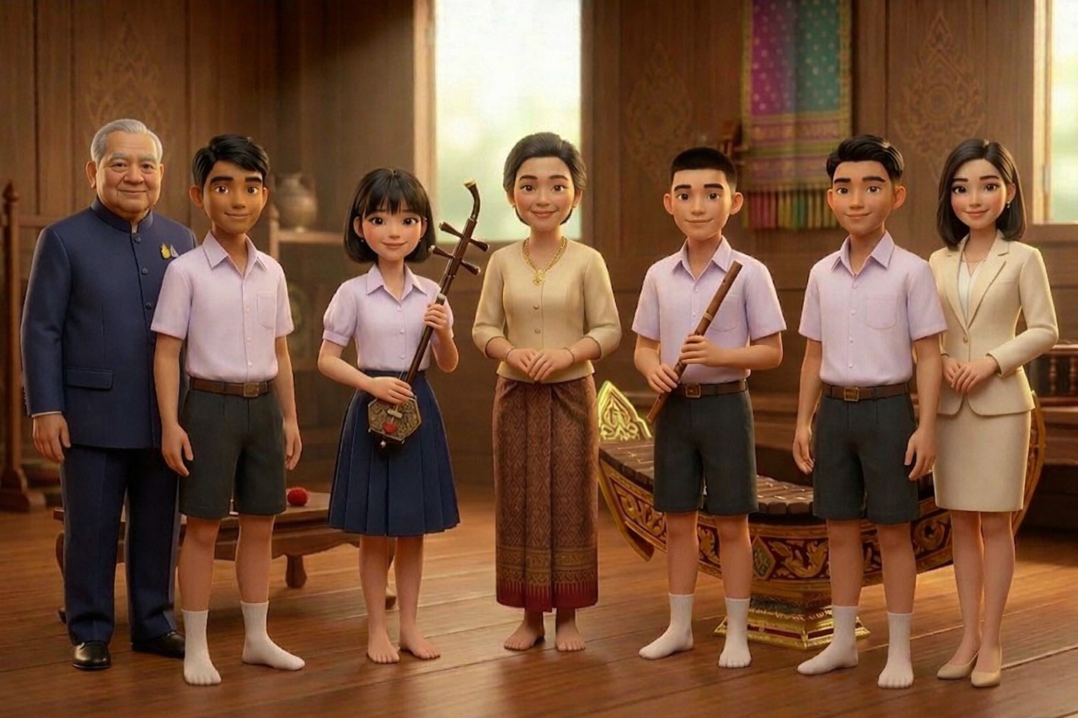 โรงเรียนสนับสนุนและส่งเสริมดนตรีไทย